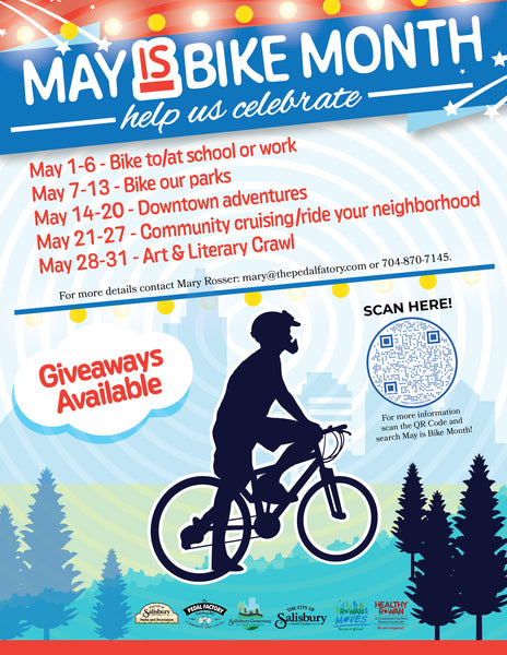 Bike Month and the return of Shop Saturdays!