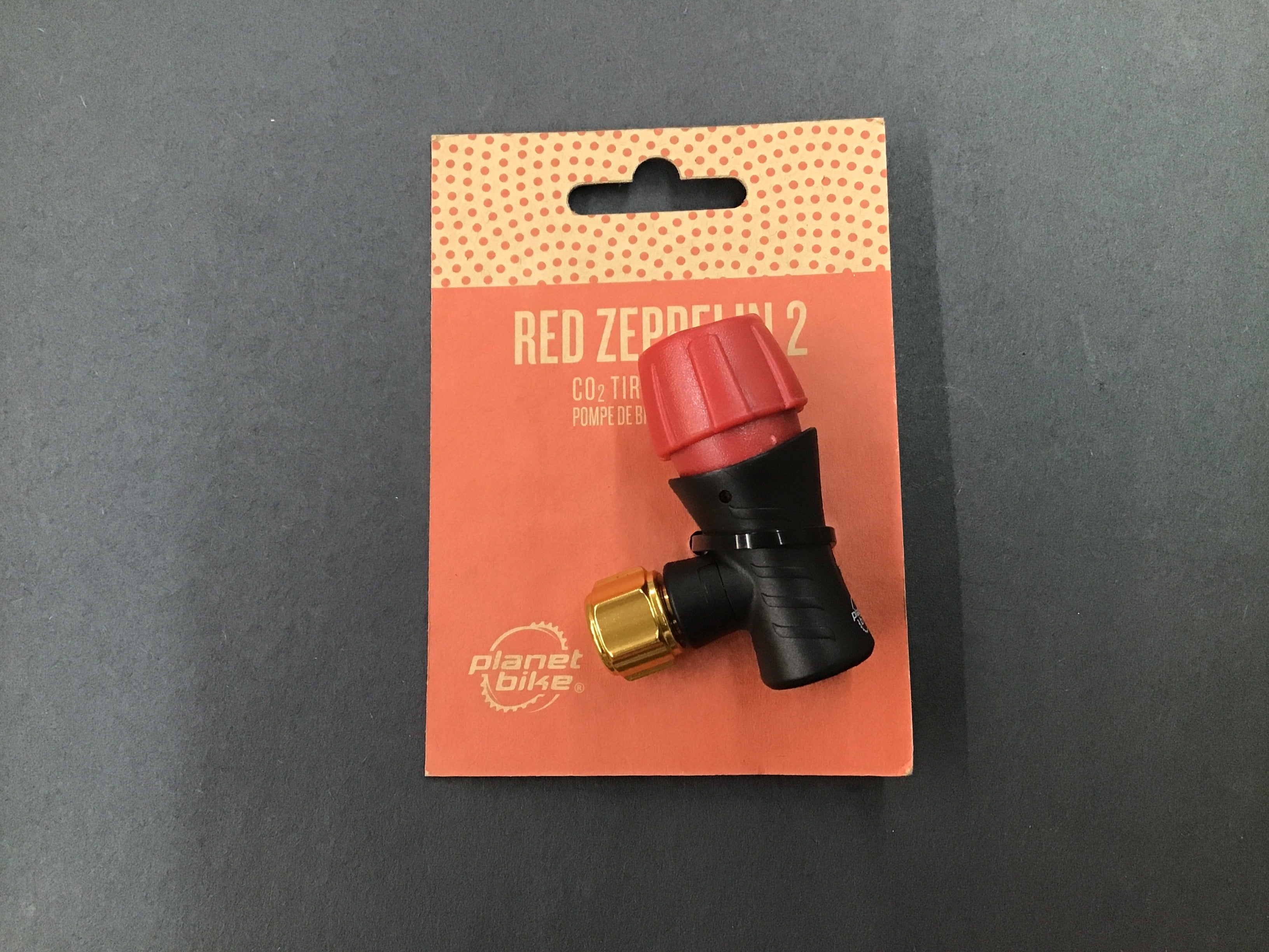 Red Zeppelin Co2 Inflator Co2 Cartridge Adapter Bike Threaded Co2
